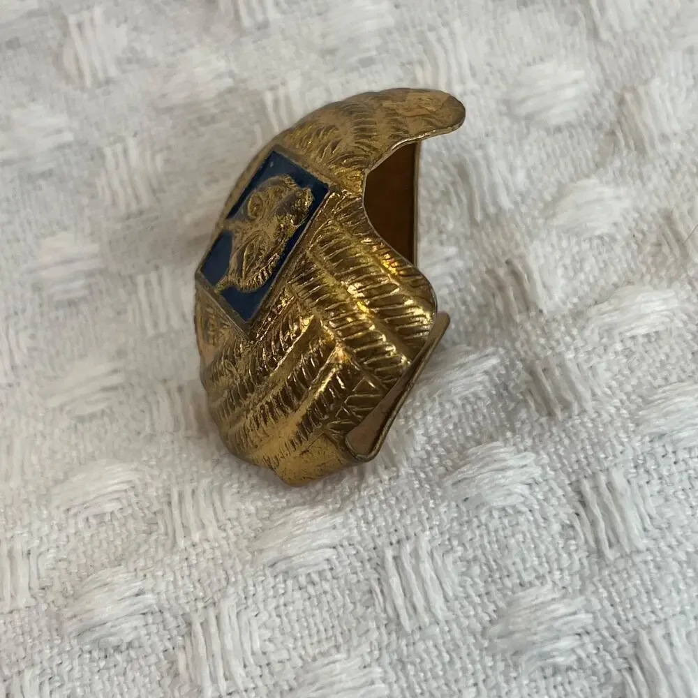 Vintage Boy Scout BSA Cub Scout Wolf Rank Neckerchief Slide - Metal Knot